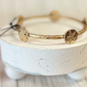 Sand Dollar Bangle Bracelet